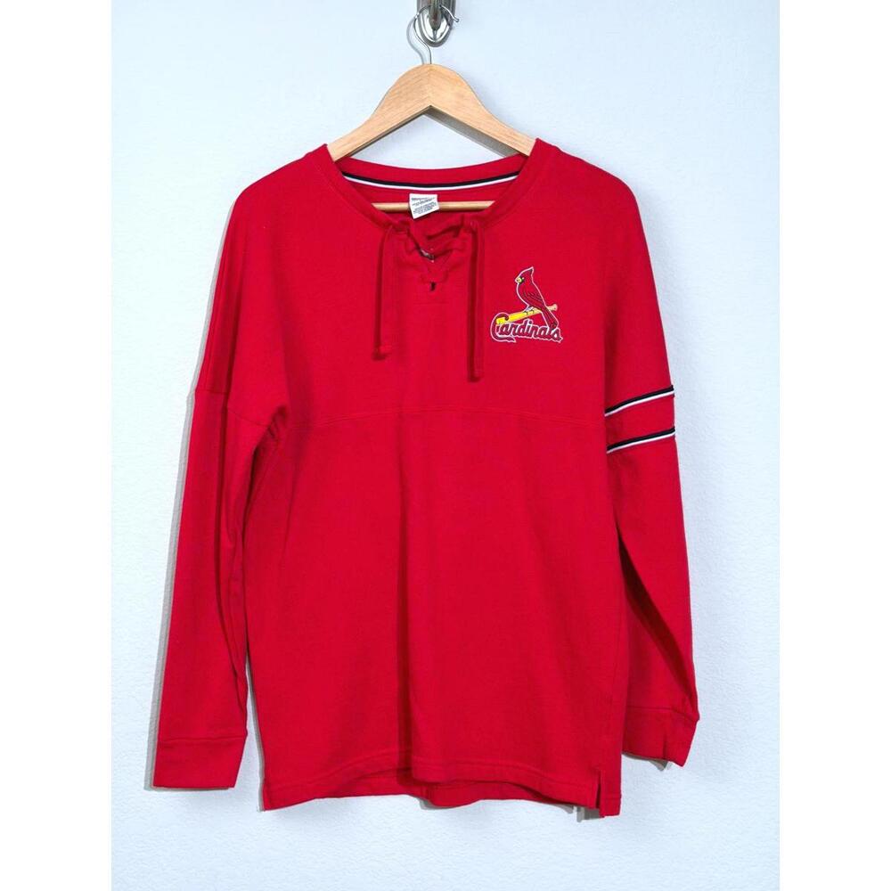 PINK St Louis Cardinals Sweatshirt Sequins Feminine Baseball Y2K Sporty Size S